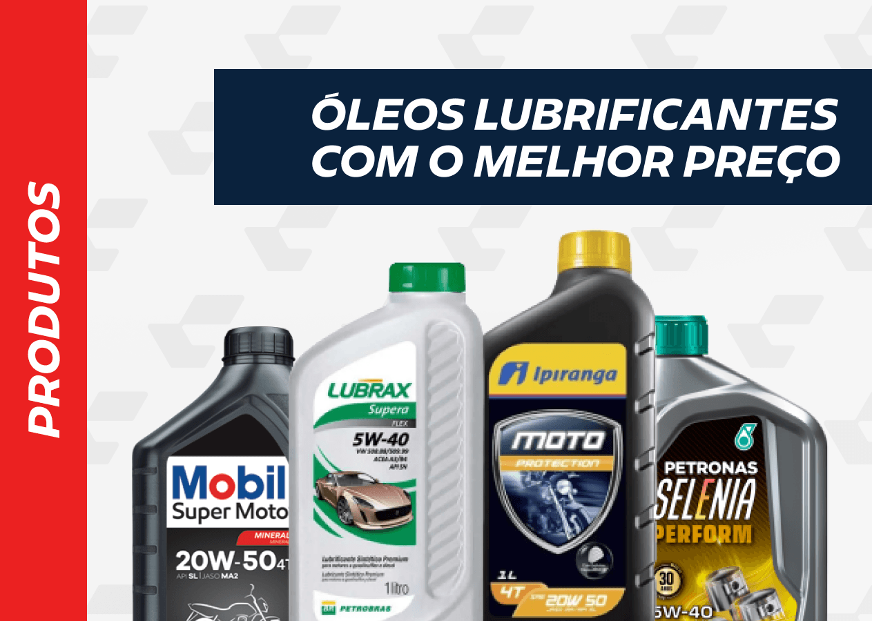 Óleos lubrificantes para carros e motos com o melhor preço no Vale do Ribeira